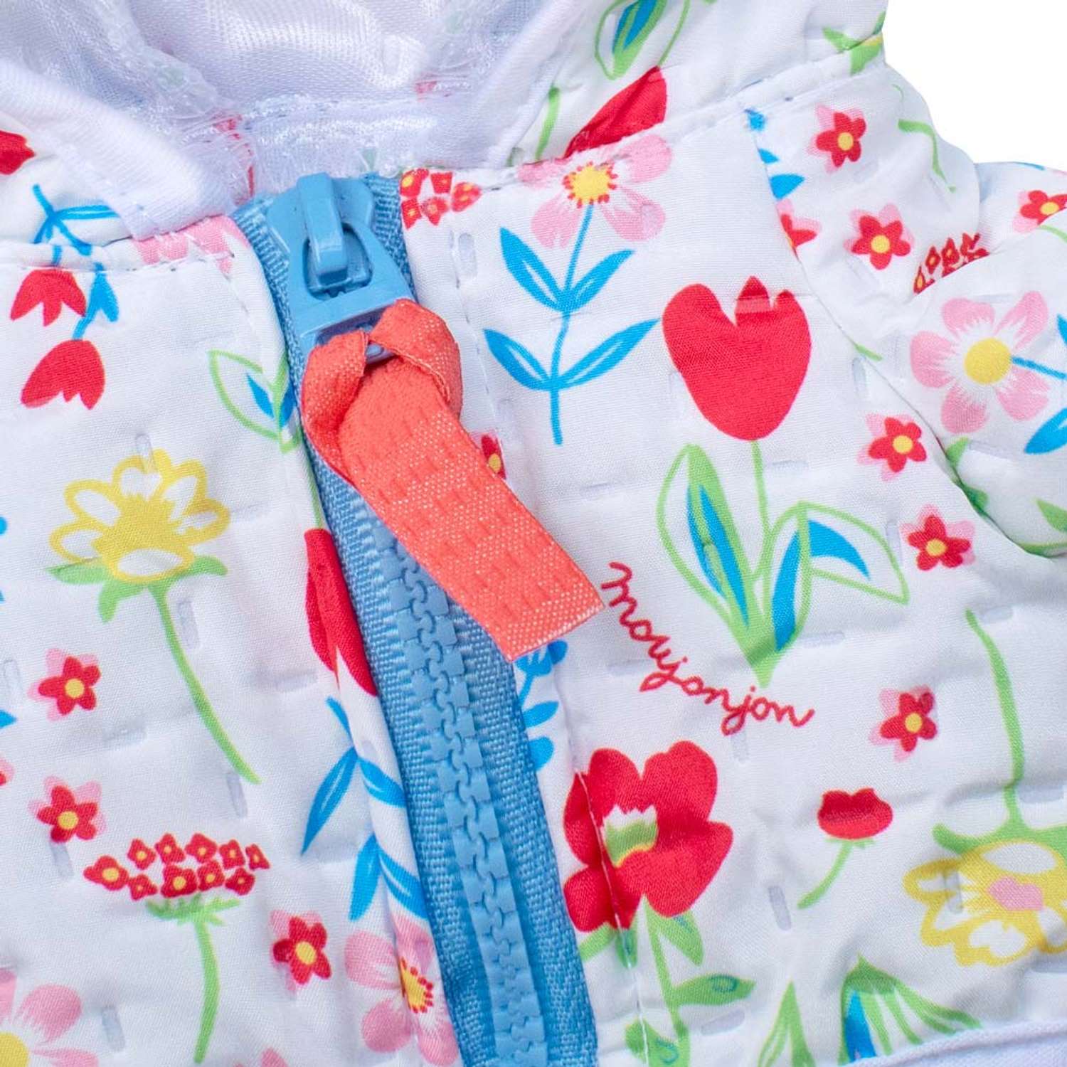 Одежда для кукол BUDI BASA Белая стеганая куртка в цветочек и голубая юбка для Ли-Ли Baby 20 см OLB-071 OLB-071 - фото 2