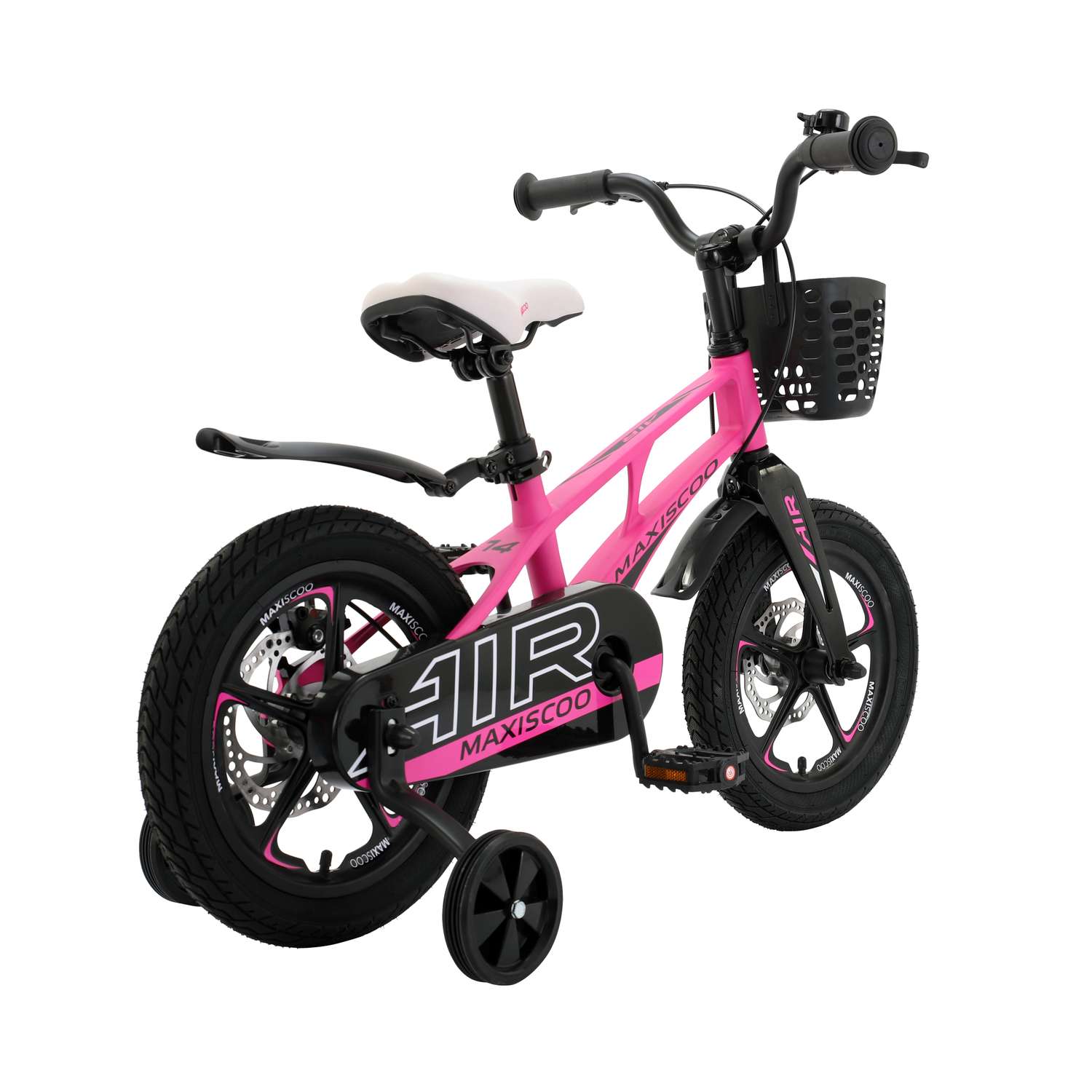 Детский двухколесный велосипед Maxiscoo Air делюкс плюс 14 розовый матовый - фото 4