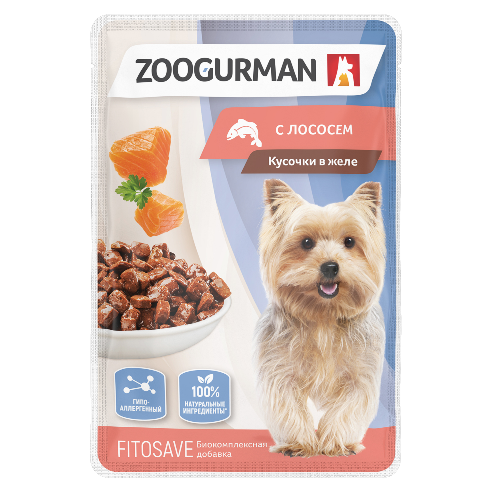 Корм влажный Зоогурман Паучи Лосось 85 гр х 30 шт. - фото 2