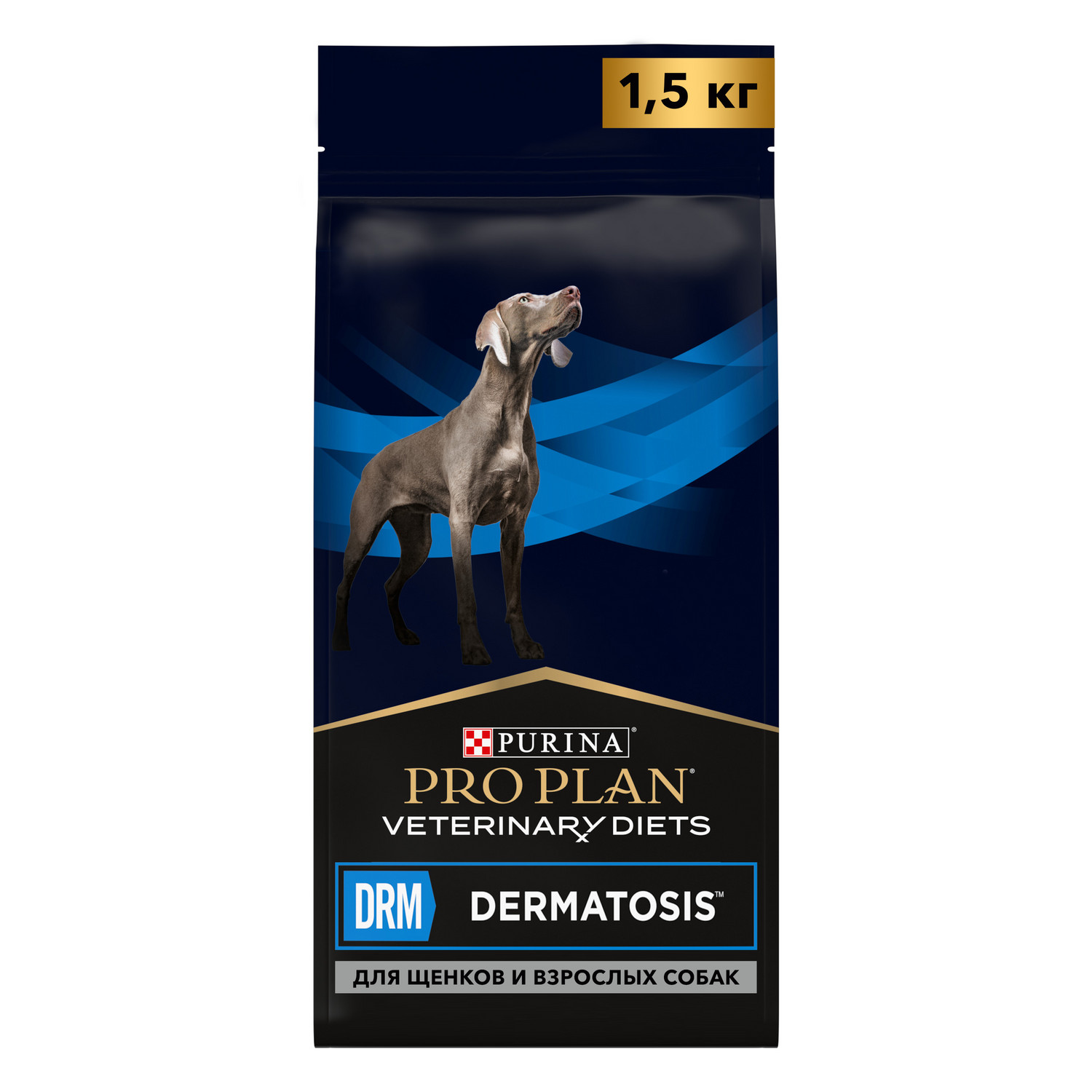 Сухой корм для собак Purina Pro Plan Veterinary diets Dermacomfort 1.5 кг рыба (при аллергии и заболеваниях кожи, лечебный) - фото 1