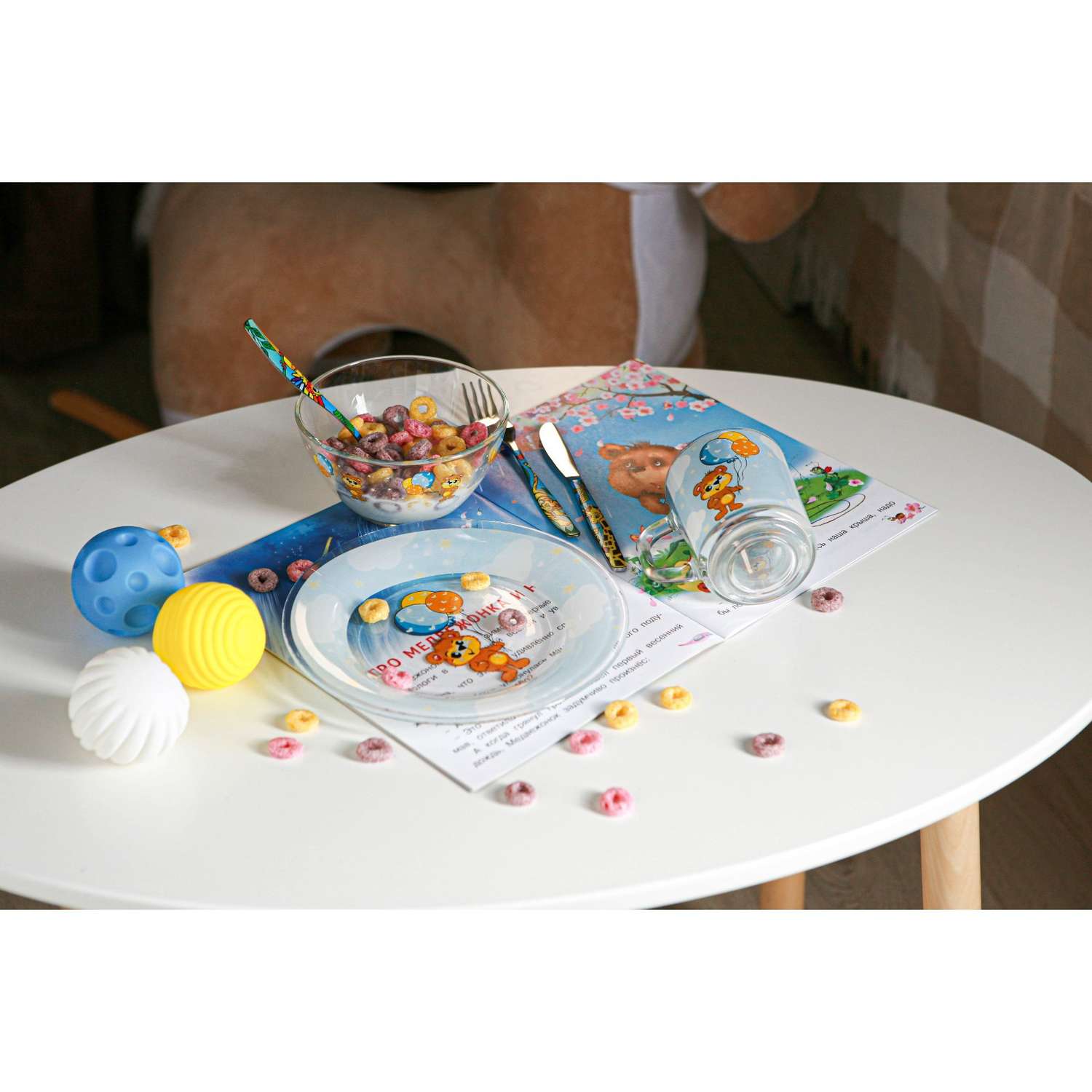 Набор Доляна детской посуды «Мишутка» 3 предмета - фото 7