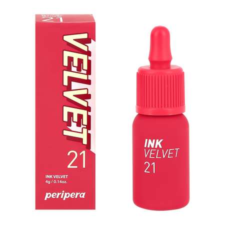 Помада для губ Peripera Velvet жидкая тон 21 vitality coral red