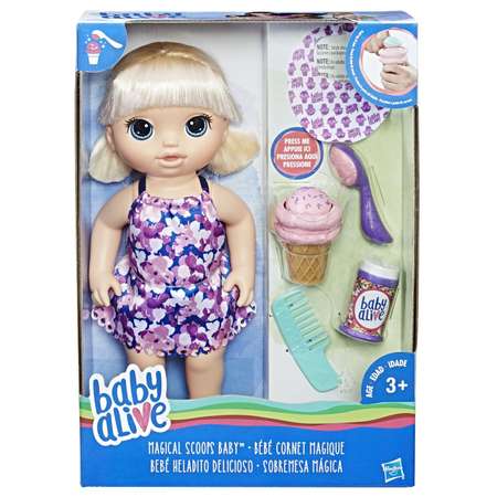 Куклы Baby Alive Малышка с мороженым