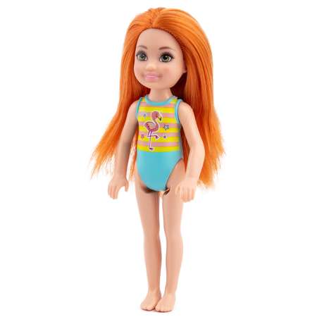 Кукла модельная Mattel Челси в купальнике с фламинго