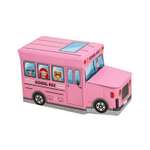 Короб для игрушек Uniglodis Автобус розовый