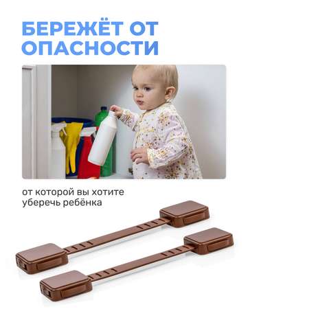 Блокиратор для дверей и ящиков LolUno Home baby 4 шт