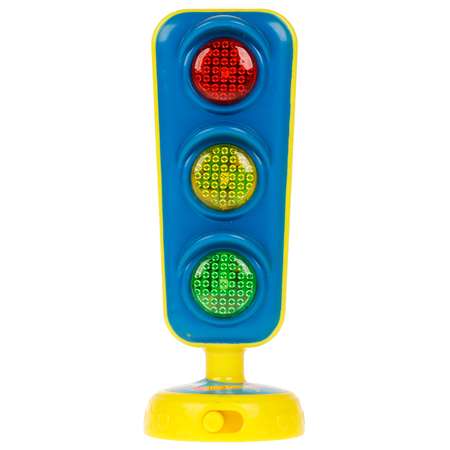 Игрушечный светофор «Traffic Light» 6636, 13 см., работает от батареек, свет, звук / Микс