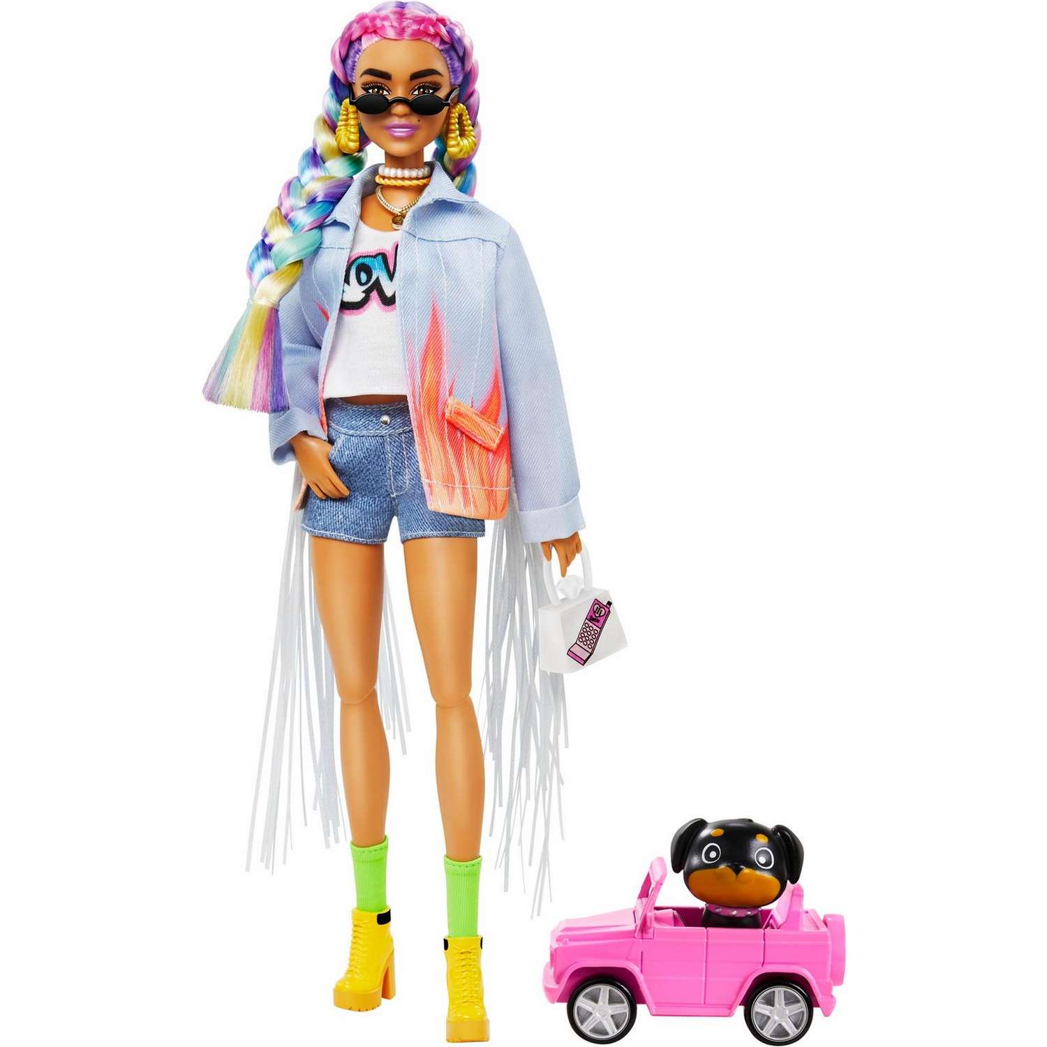 Кукла Barbie Экстра с радужными косичками GRN29 GRN29 - фото 1