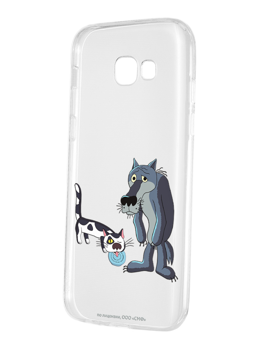 Силиконовый чехол Mcover для смартфона Samsung A5 (2017) Союзмультфильм Кот и волк - фото 1