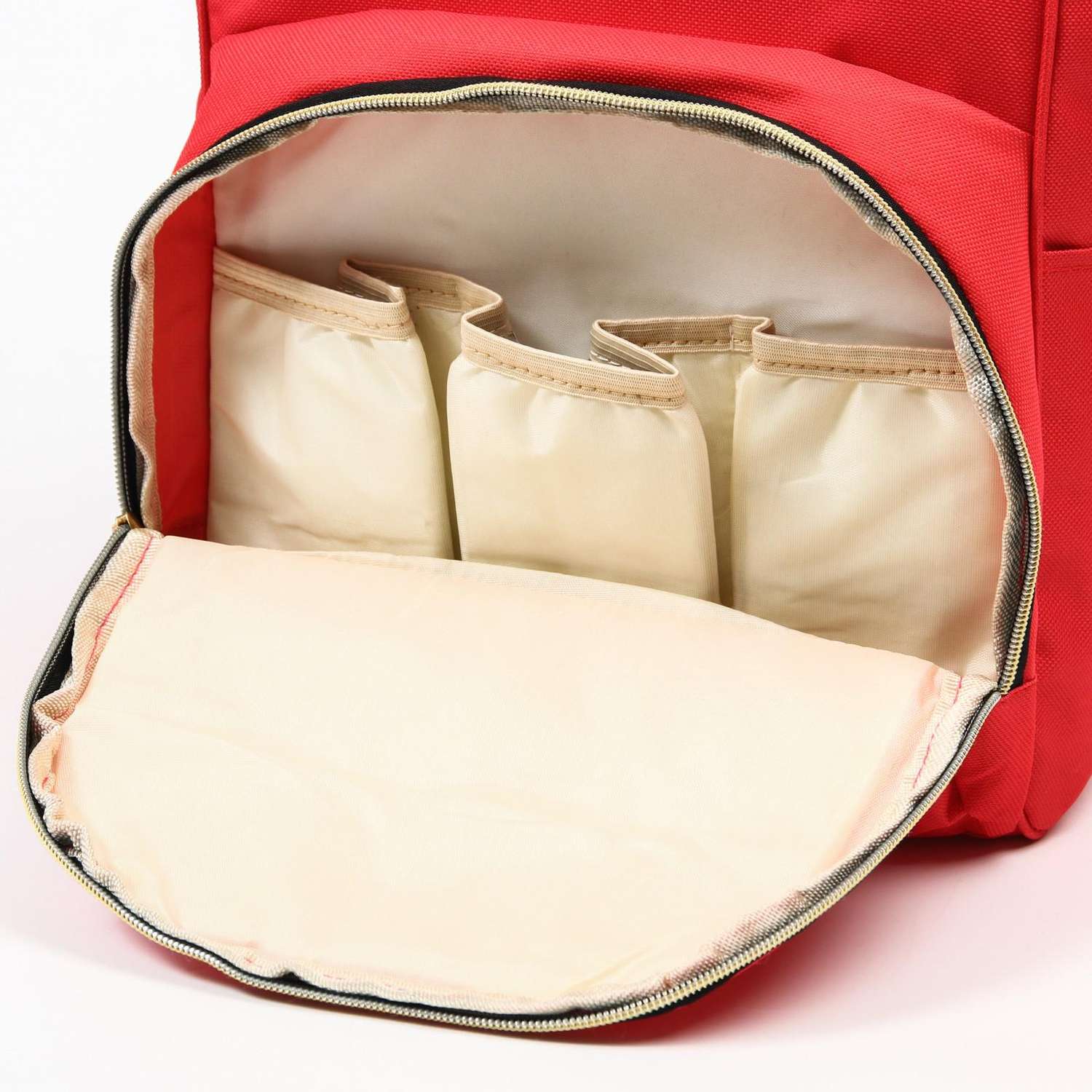 Сумка-рюкзак Sima-Land для хранения вещей малыша цвет красный - фото 6