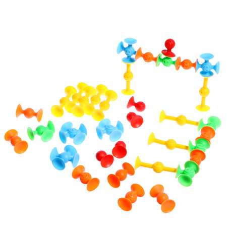 Конструктор Sima-Land «Весёлые присоски» 35 деталей