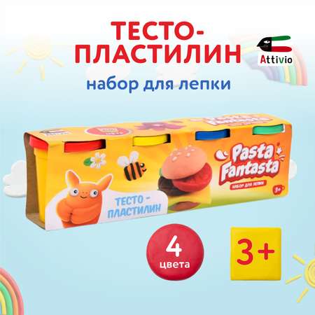 Набор для лепки Attivio 4 банки 3216-4