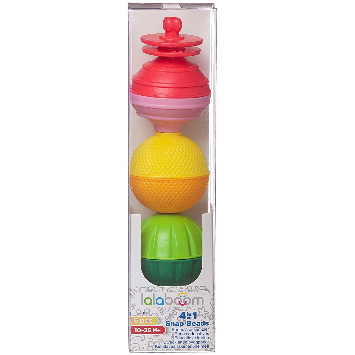 Развивающая игрушка LALABOOM бусы для малыша 6 предметов - фото 2