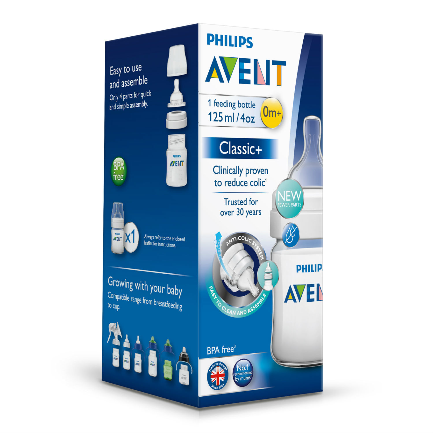 Бутылочка Philips Avent Classic+ 0 мес+ 125 мл SCF560/17 - фото 5