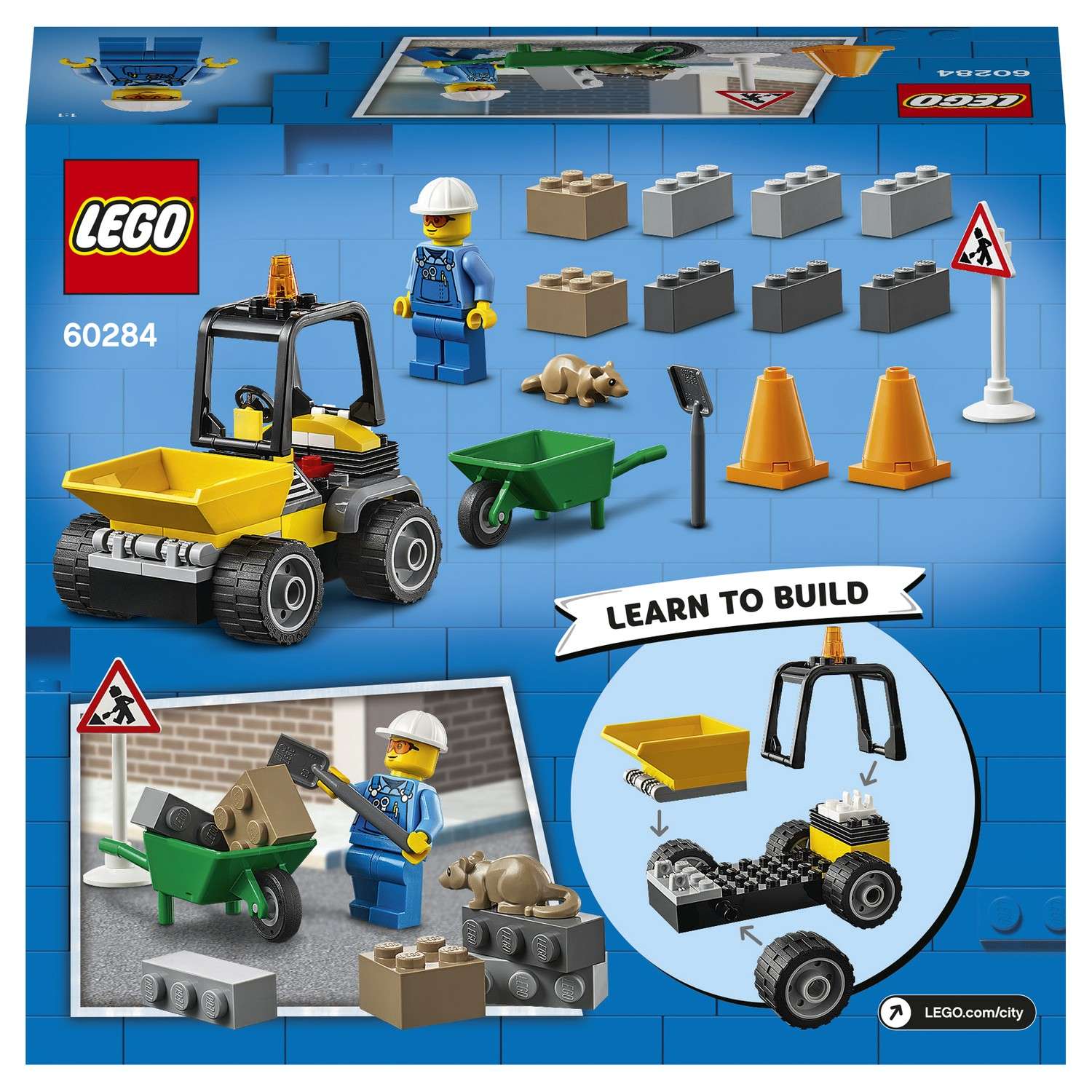 Конструктор LEGO City Great Vehicles Автомобиль для дорожных работ 60284 - фото 3