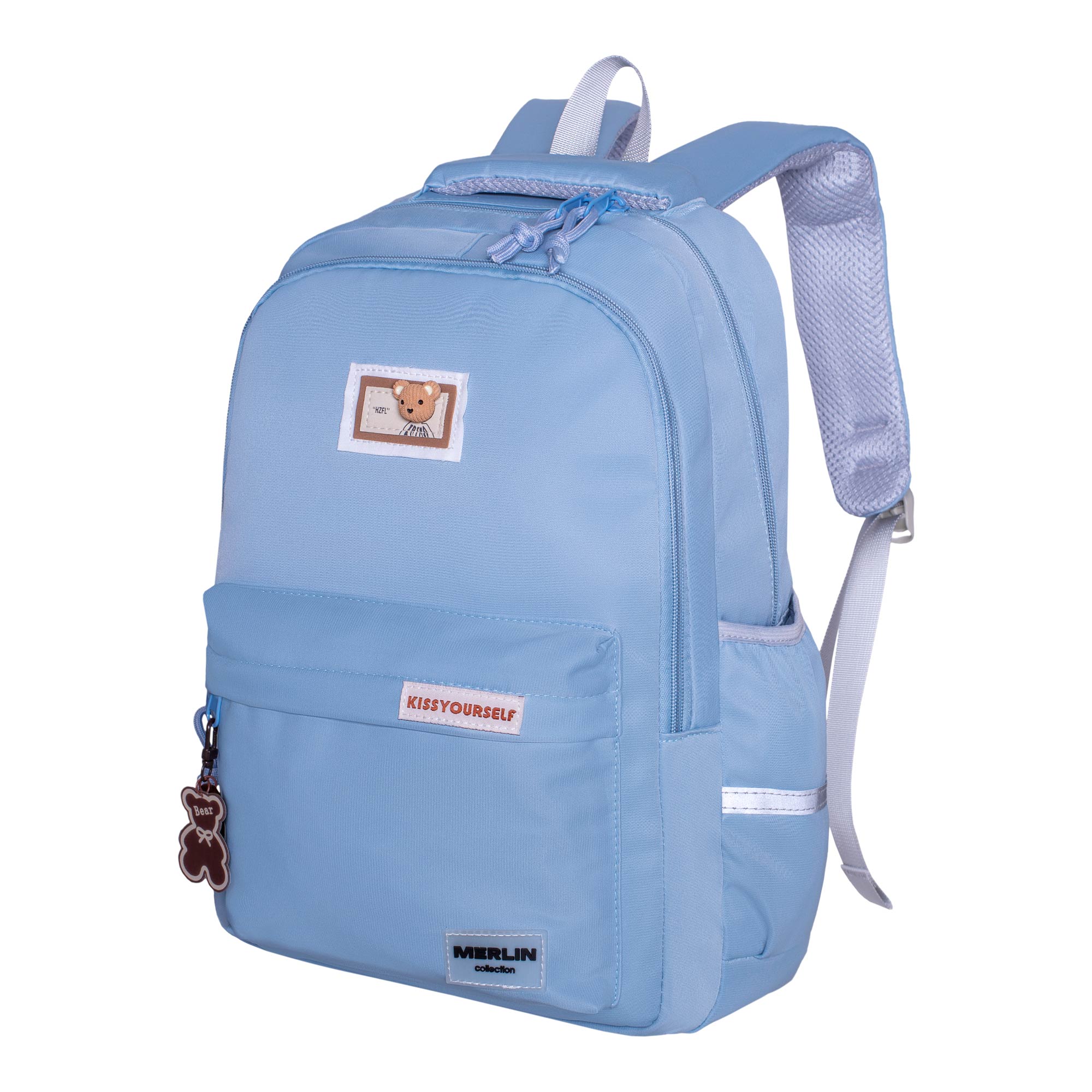 Рюкзак MERLIN M510 голубой - фото 4