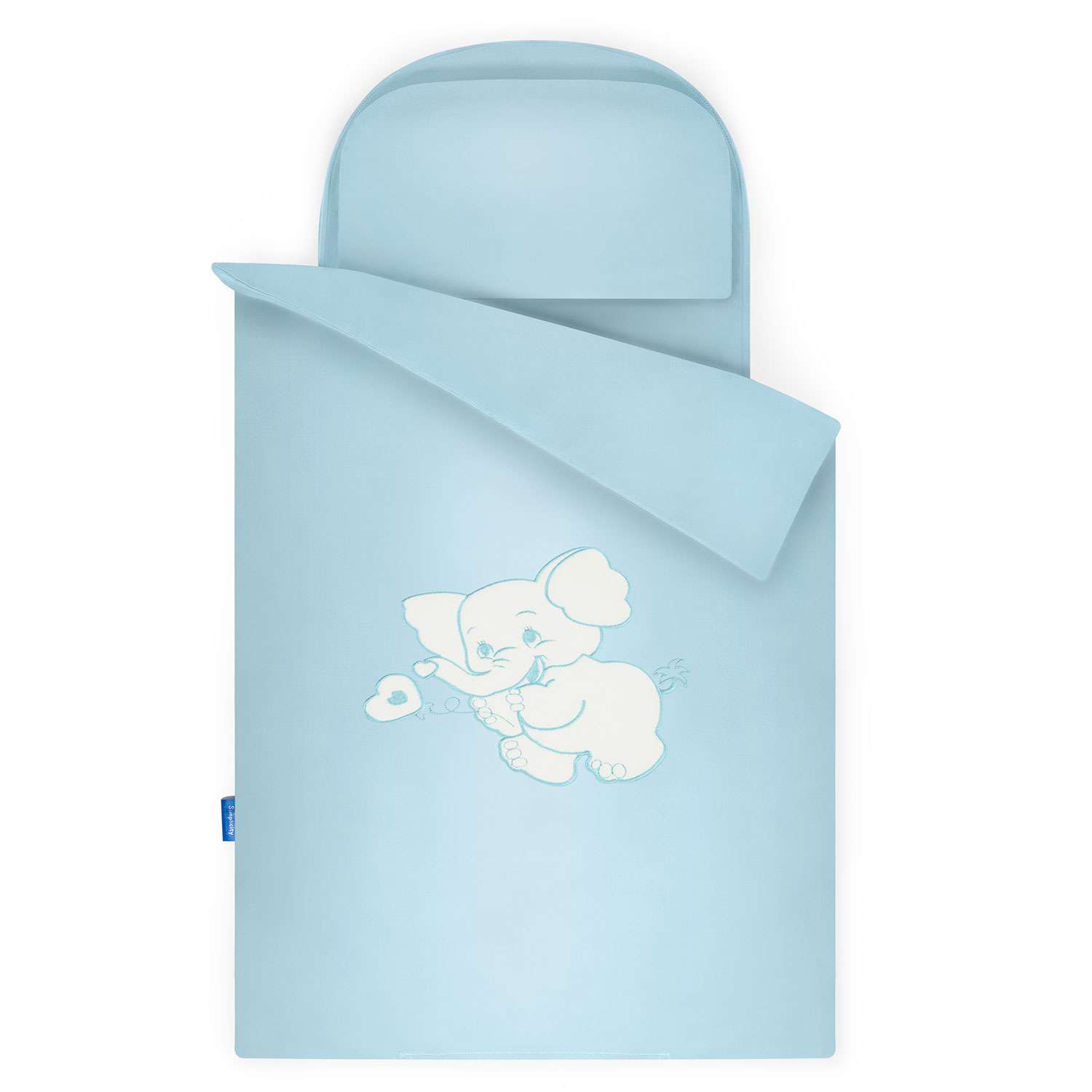 Комплект постельного белья Simplicity Dreams Elephant 5 предметов Голубой - фото 1