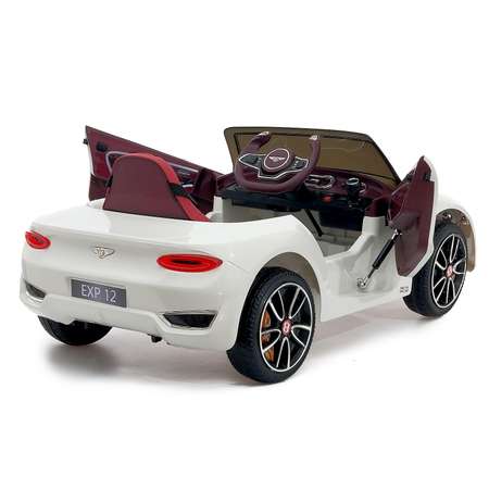 Электромобиль Sima-Land Bentley EXP 12 Speed 6e Concept EVA колеса кожаное сидение цвет белый