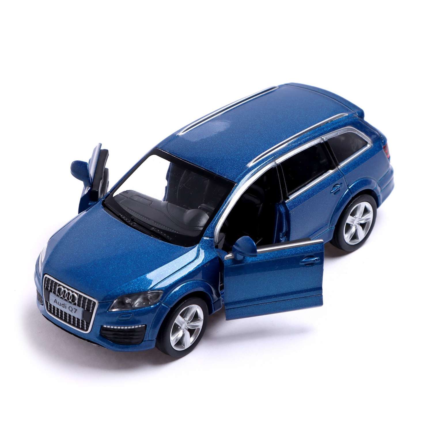 Машина Автоград металлическая AUDI Q7 V12. 1:32. открываются двери. инерция. цвет синий 3098624 - фото 3