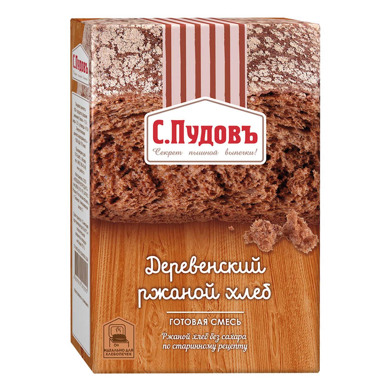 Деревенский ржаной хлеб С. Пудовъ 500 г - фото 1