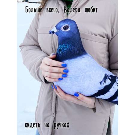 Мягкая игрушка Мягонько голубь Валера 25x35 см