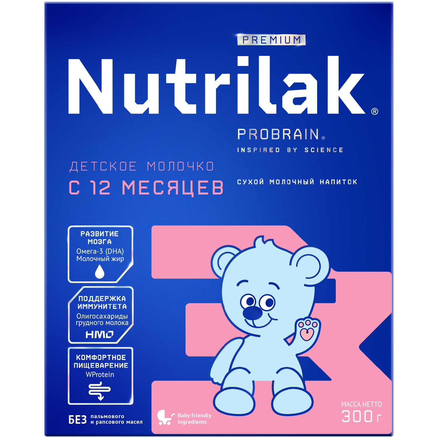 Смесь молочная Nutrilak Premium 3 300г с 12месяцев - фото 1