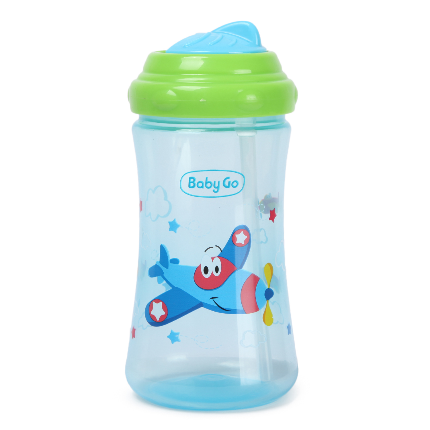 Поильник BabyGo с трубочкой 300мл Blue Z-005 - фото 1