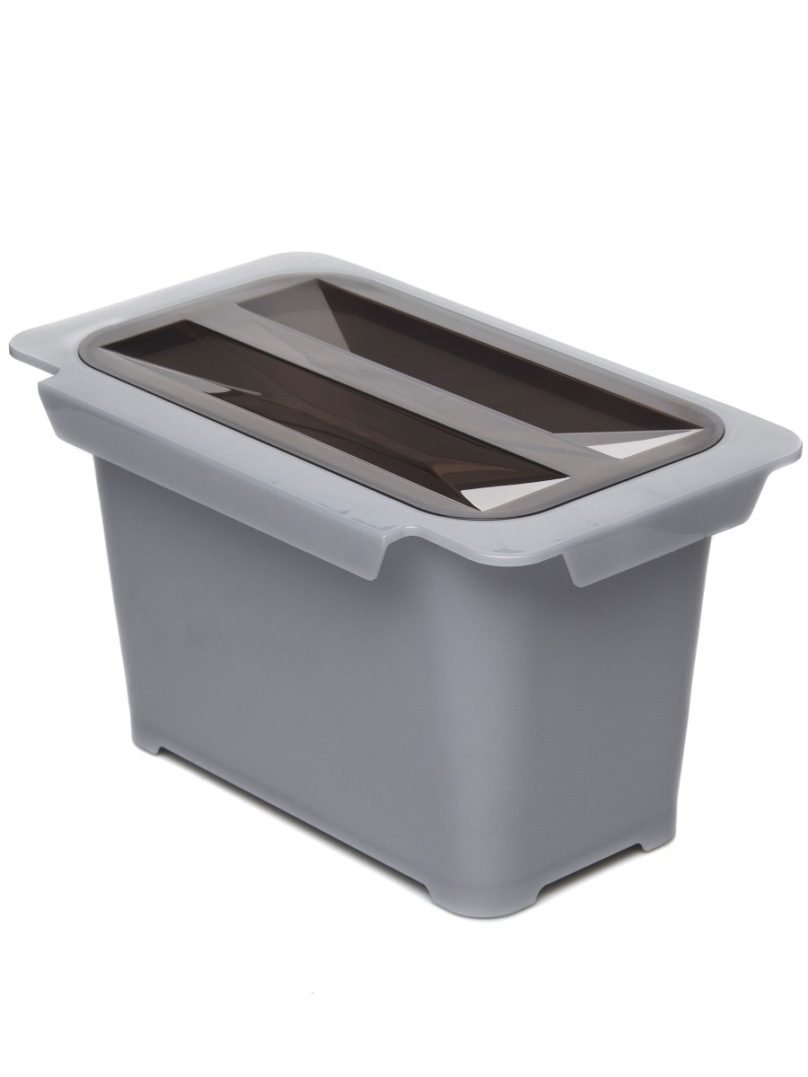 Контейнер для мусора NAVAKO Eta 5 Metallic Grey - фото 1