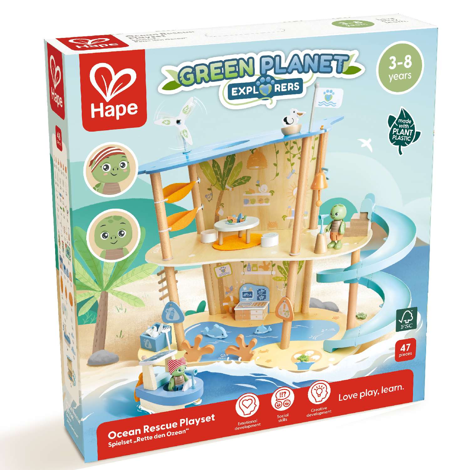 Детский игровой набор HAPE Океаническая спасательная станция E3419_HP - фото 4