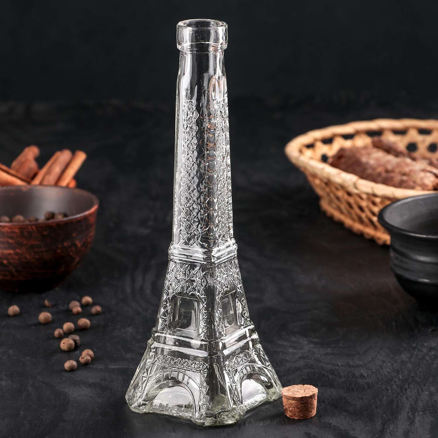 Бутыль Sima-Land стеклянная для соусов и масла «Париж» 200 мл h=24 см - фото 2