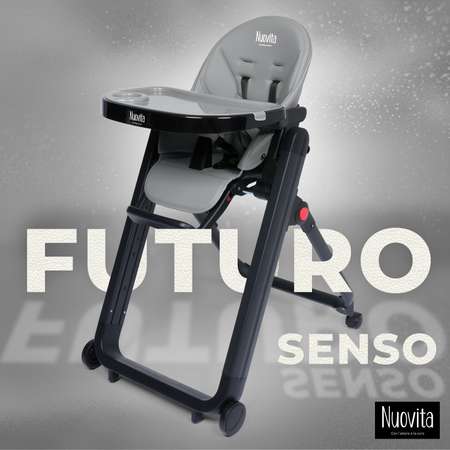 Стульчик для кормления Nuovita Futuro Senso Nero Темно-серый