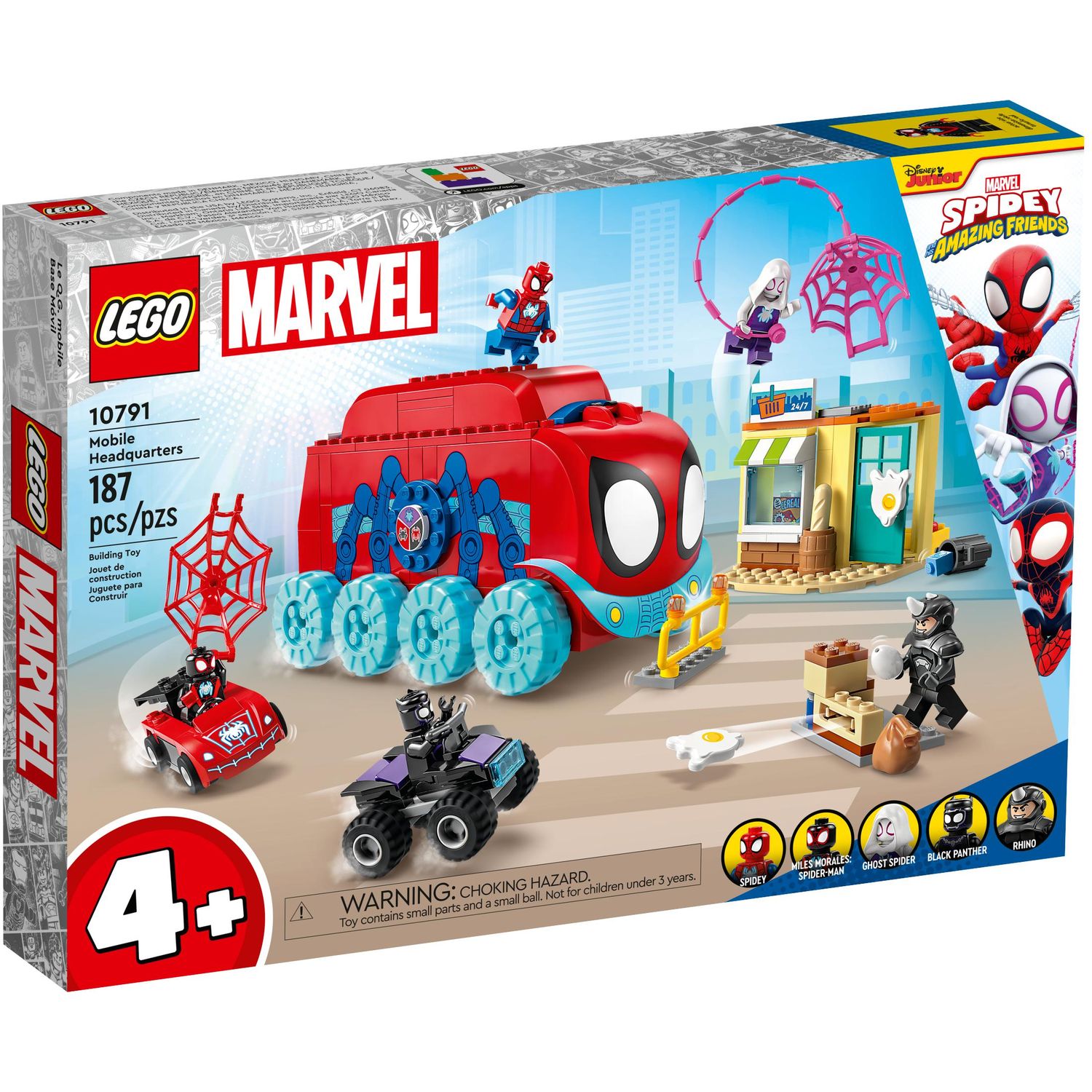 Конструктор LEGO Spidey Team Spideys Mobile Headquarters 10791 купить по  цене 4589 ₽ в интернет-магазине Детский мир