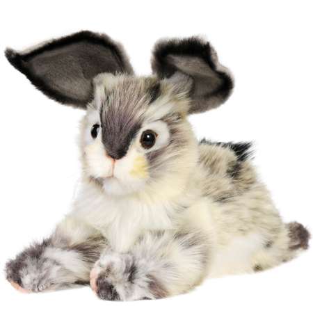 Реалистичная мягкая игрушка Hansa Кролик вислоухий серый 40 см