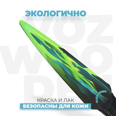 Нож VozWooden Кунай Пойзон Стандофф 2 деревянный