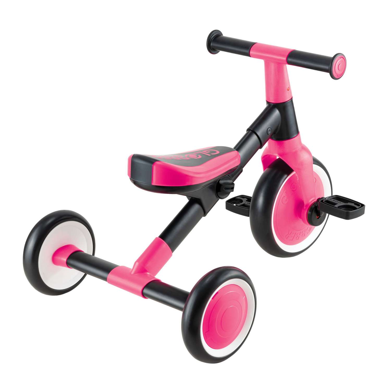 Велосипед-беговел Globber Трёхколёсный велосипед-беговел Globber Learning Trike 2 в 1 розовый - фото 4