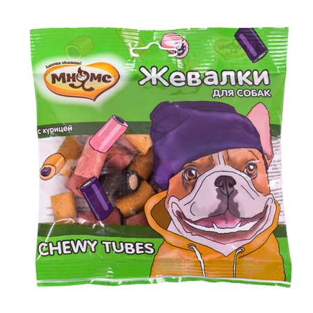 Лакомство для собак Мнямс Жевалки Chewy tubes с курицей 150г