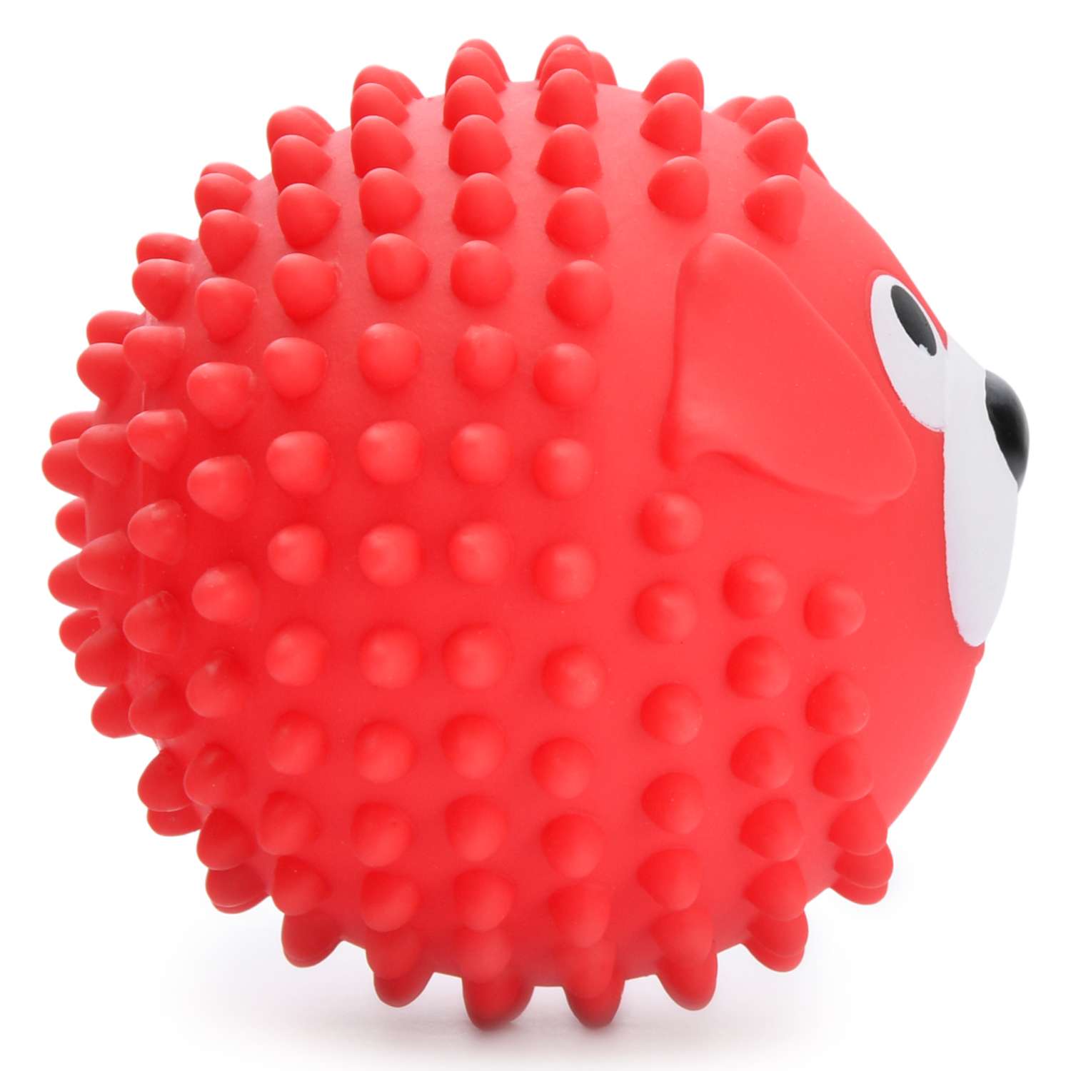 Мяч массажный ЯиГрушка Собачка Красный - фото 2