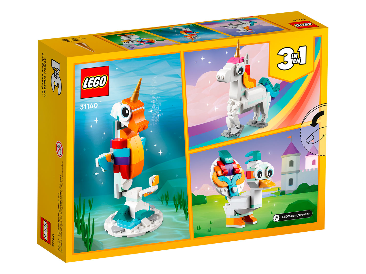 Конструктор детский LEGO Creator 3-in-1 Волшебный единорог 31140 - фото 9