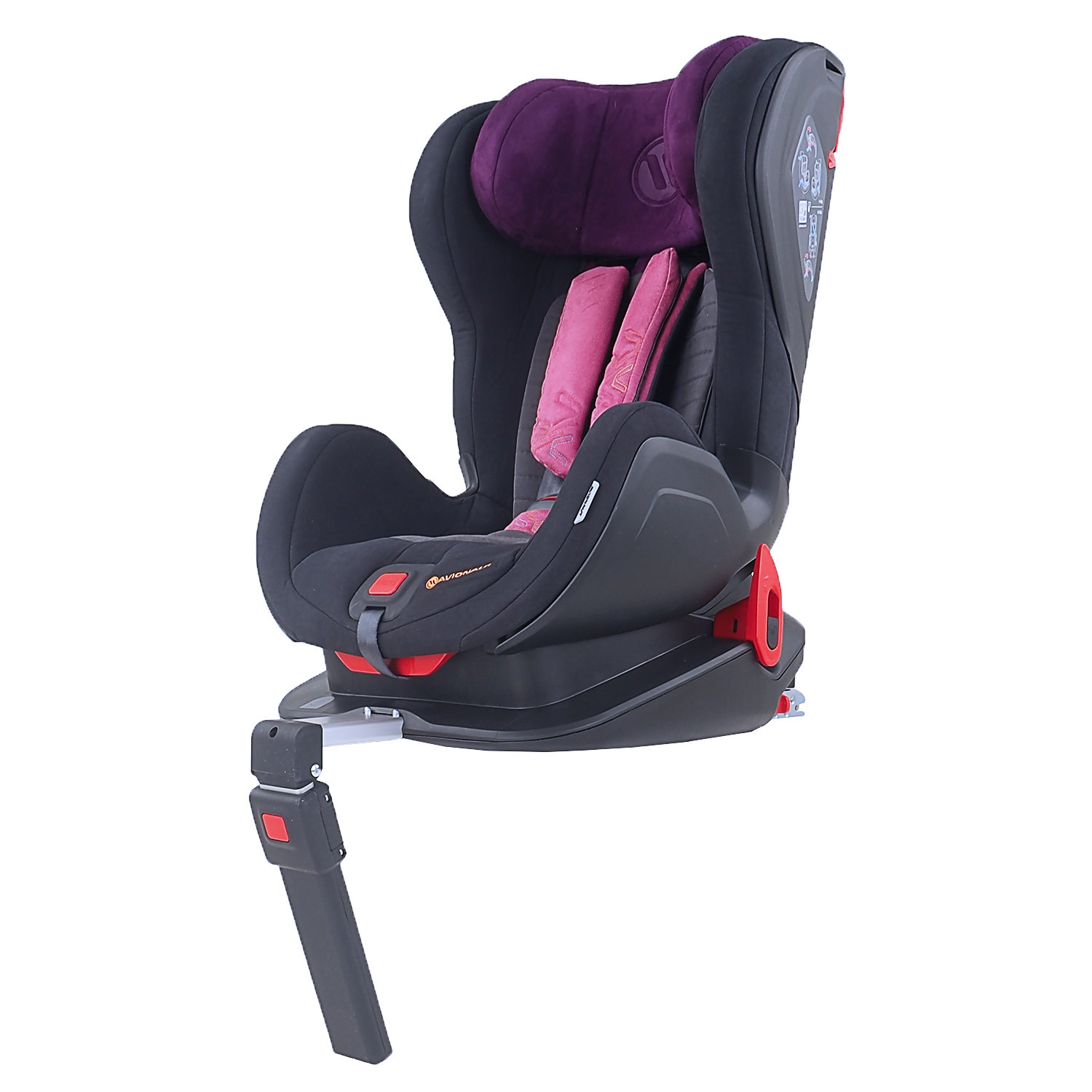 Автокресло Avionaut Glider Softy Isofix 9-25кг Черный-Фиолетовый - фото 5