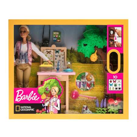 Кукла Barbie Кем быть National Geographic Энтомолог GDM49