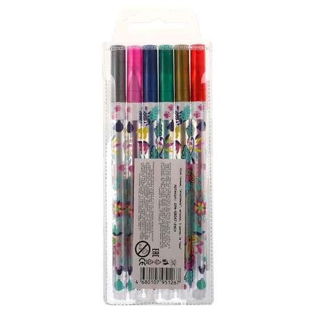Ручки гелевые Умка Enchantimals металлик 6 цветов 329080