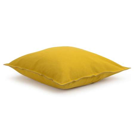 Чехол на подушку Tkano из фактурного хлопка горчичного цвета