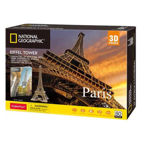 Пазл 3D CubicFun National Geographic Париж 80 деталей
