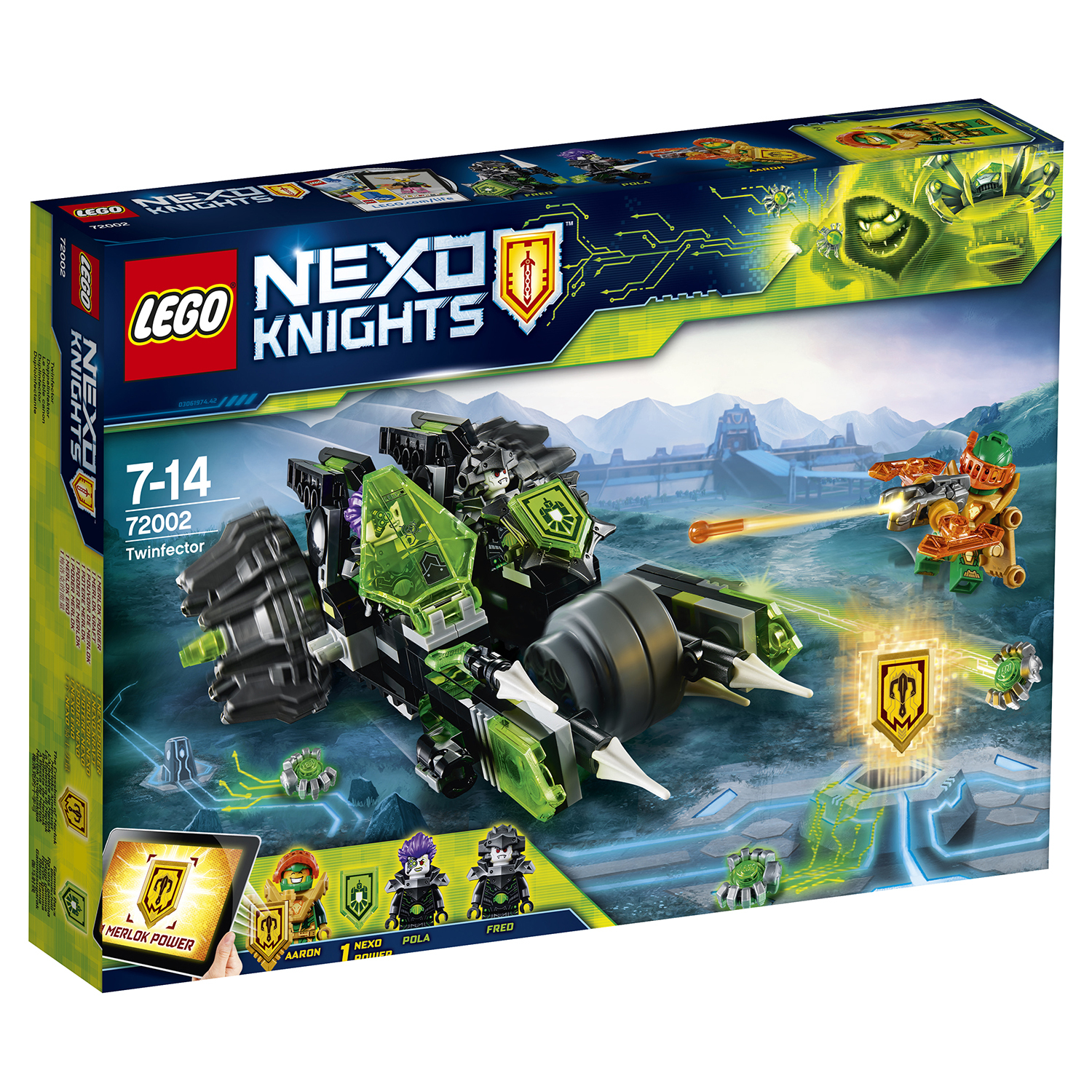 Конструктор LEGO Боевая машина близнецов Nexo Knights (72002) купить по  цене 1499 ₽ в интернет-магазине Детский мир