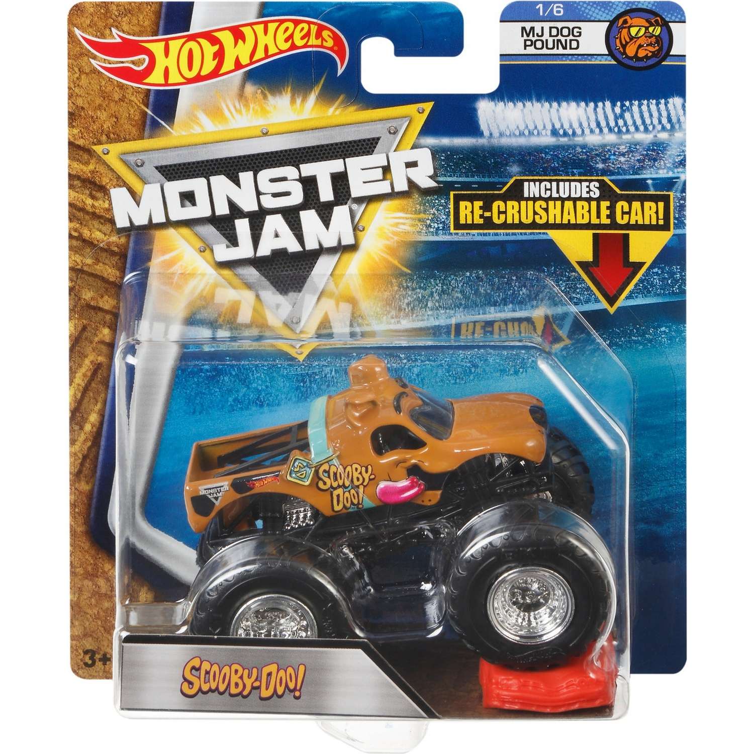 Машина Hot Wheels Monster Jam 1:64 Скуби-Ду FLX24 21572 - фото 2