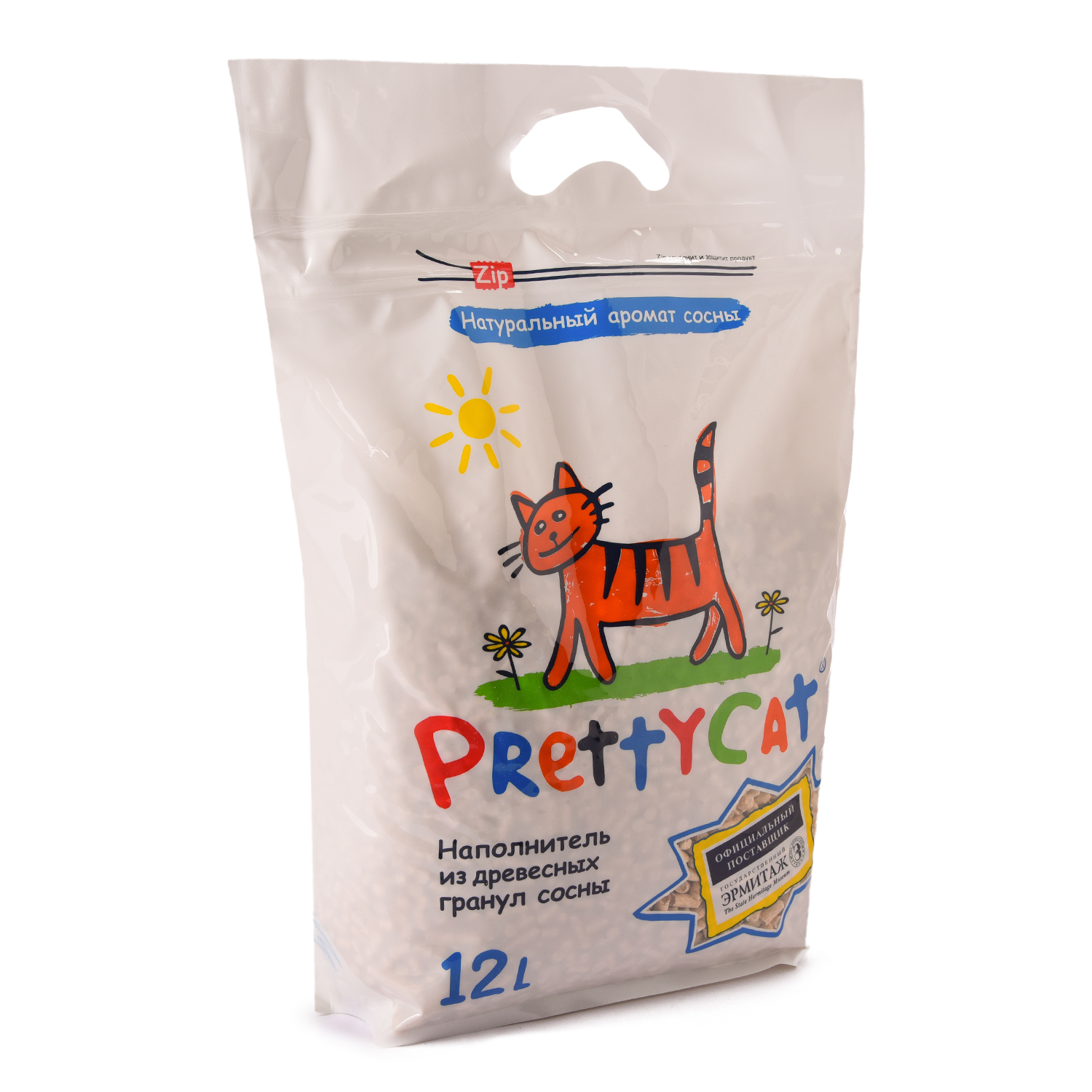 Наполнитель для кошек PrettyCat Wood Granules древесный 12л - фото 4