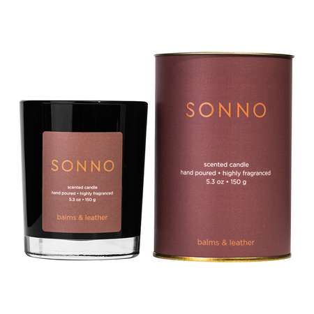 Ароматическая свеча SONNO Balms and Leather