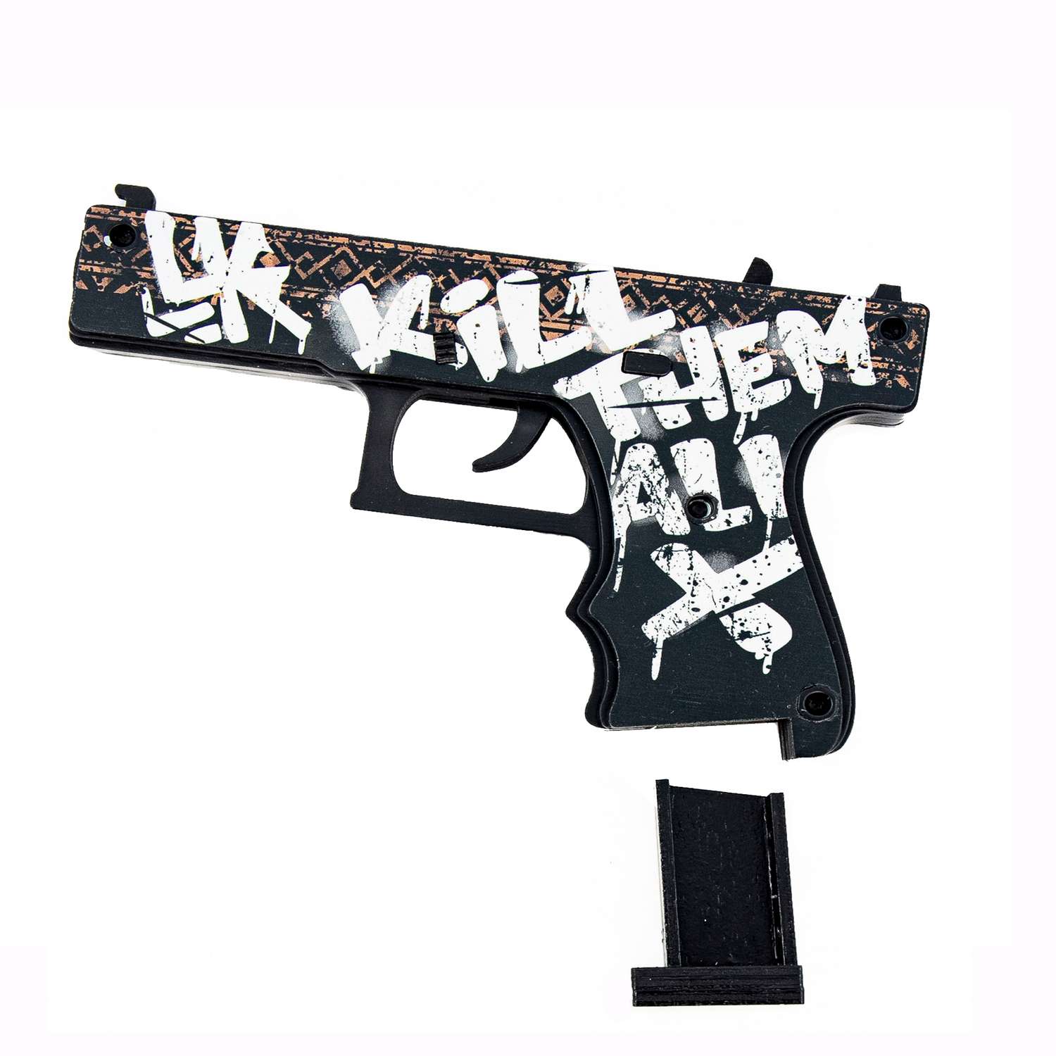 Деревянный пистолет Glock-18 PalisWood резинкострел Пустынный Повстанец - фото 5