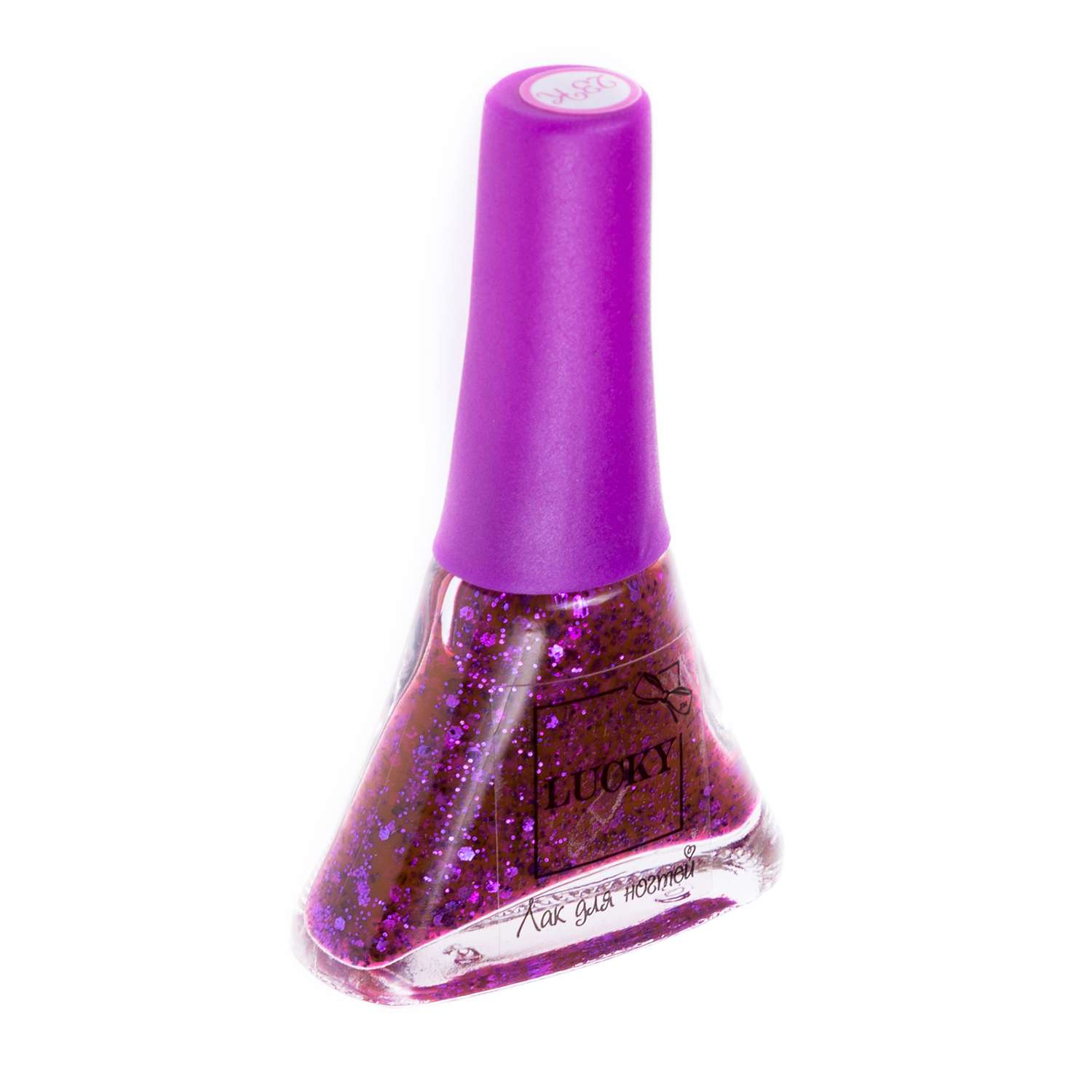 Лак для ногтей Lukky(LUCKY) Конфетти с блестками 23К Темно-фиолетовый Т14138 - фото 6