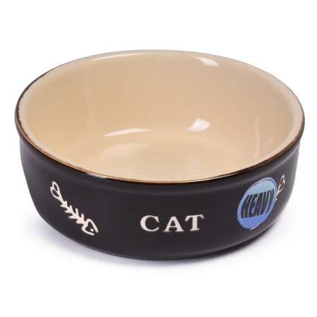 Миска для кошек-собак Nobby 0.2л Черный-Белый 73351